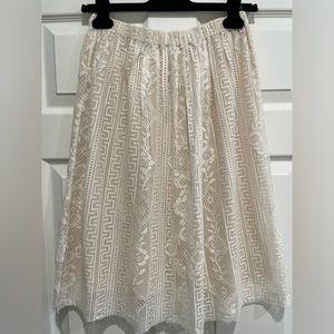 Giada Forte Pointelle Lace Skirt